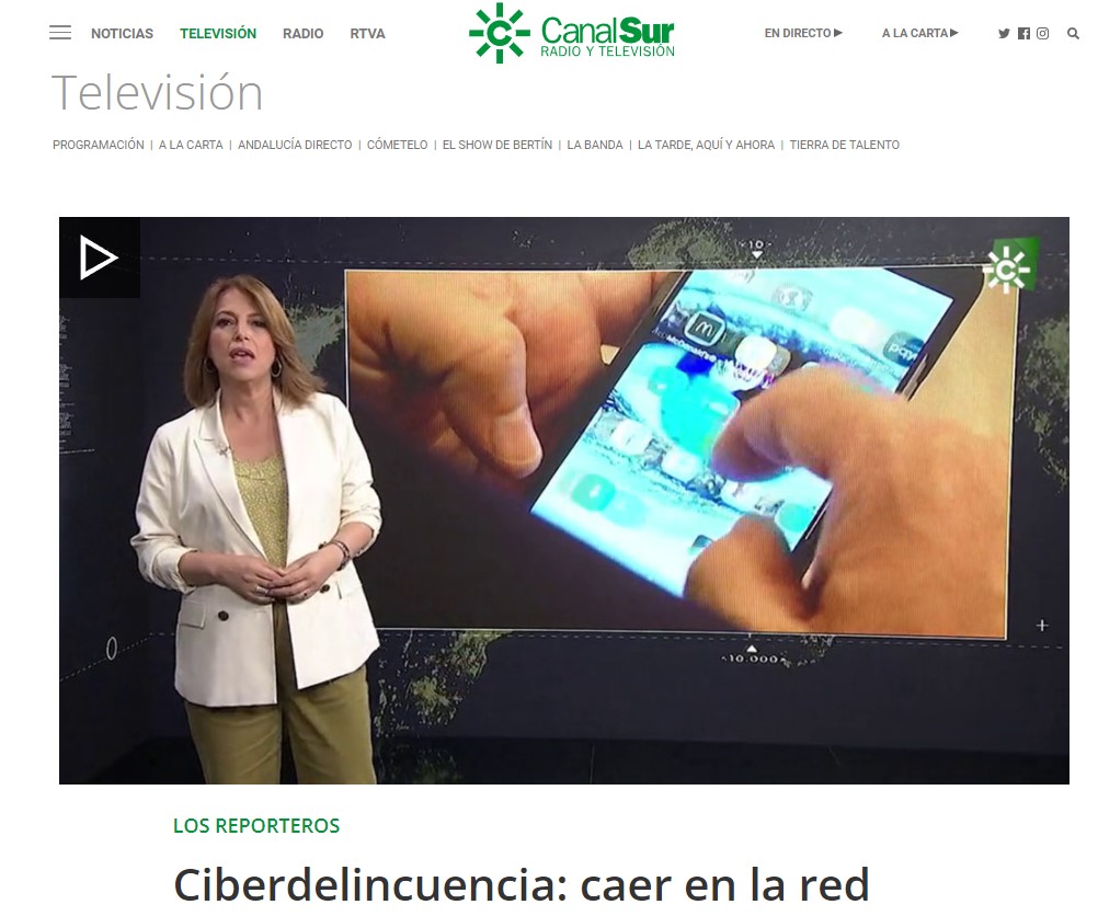 APEIROO entrevistado en el programa decano de CanalSur, Reporteros